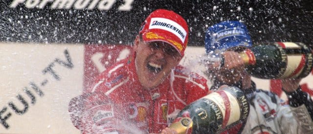 Michael Schumacher took his thirteenth win of a dominant Formula 1 season at Suzuka in 2004 - Photo Credit: Ferrari