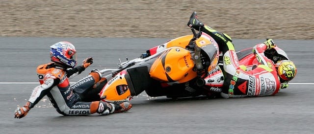 Casey Stoner & Valentino Rossi - Photo Credit: Juan Carlos Toro Del Rio - MotoGP.com