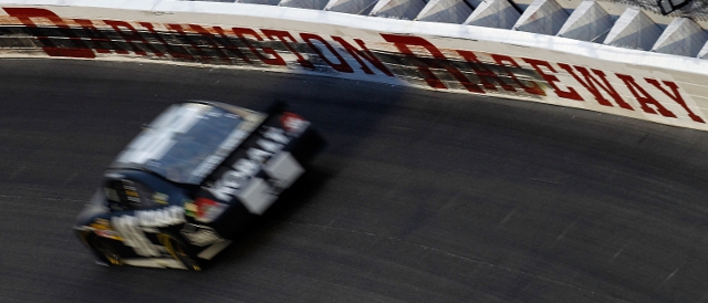 Jimmie Johnson won over the Lady In Black (Photo Credit: Jeff Zelevansky/Getty Images for NASCAR)