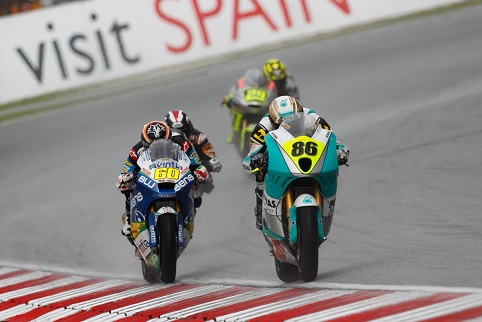Syahrin leaves Grand Prix winners in his wake during his charge through the field (Photo Credit: MotoGP.com)