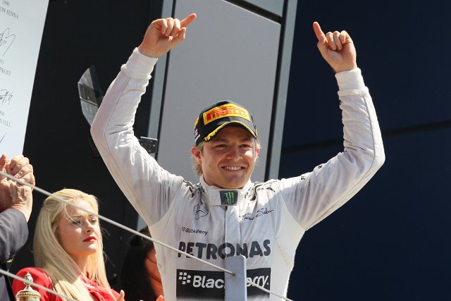 Rosberg beat the competition and avoided tyre problems (Credit: Octane Photographic Ltd)