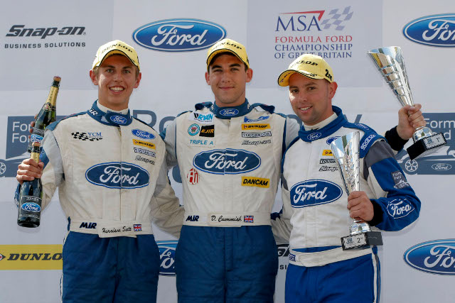Cammish headed Kruger and Scott to the podium (Credit: Formula Ford)