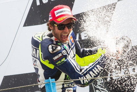Saturday at Assen brought Rossi back to the top of the podium (Credit: MotoGP.com)