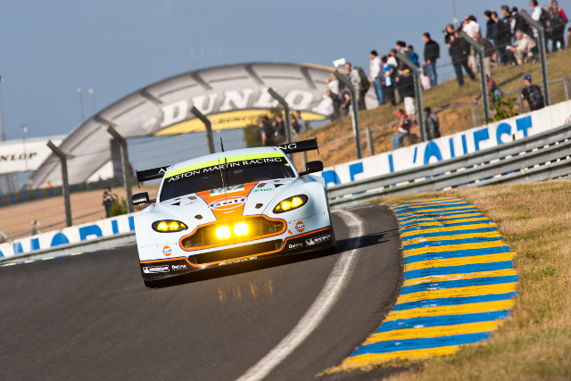 Four Vantage GTE chase class honours at Le Mans this year (Credit: Aston Martin Racing)