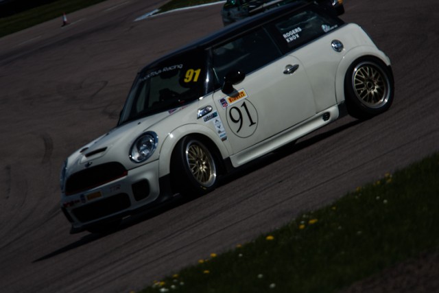 The MINI Cooper of The Odd Couple performed admirably throughout the 360 Motor Racing Club All Comers event. 