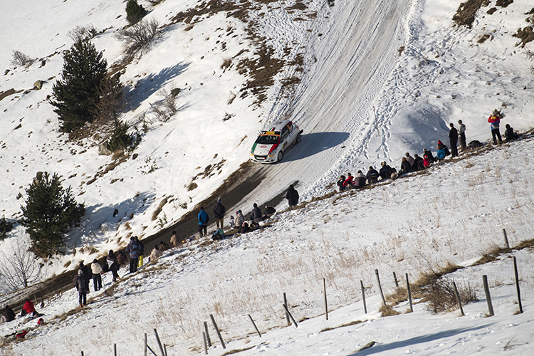 Fabio Andolfi held on to third place in WRC3 while Veiby took top honours. (Credit: Jaanus Ree/Red Bull Content Pool)
