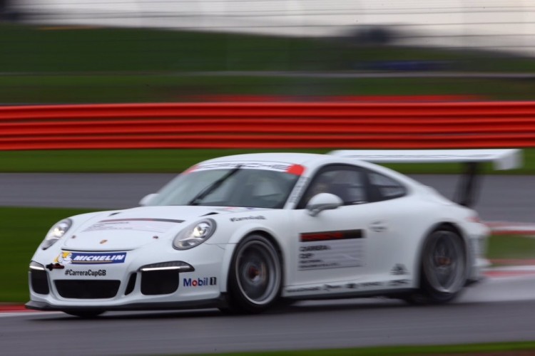 Driving skills were assessed at a soggy Silverstone. (Credit: Malcolm Griffiths)