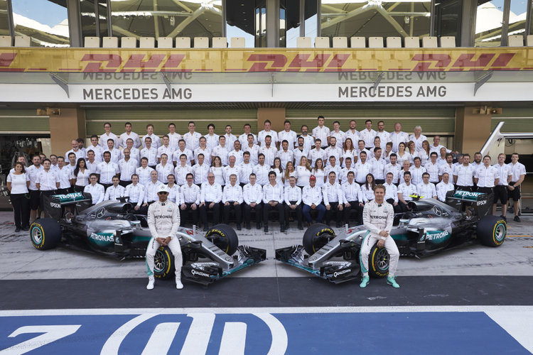 Großer Preis von Abu Dhabi 2016, Sonntag. Mercedes AMG Petronas Formula One Team