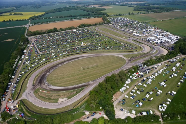 The "home of rallycross", Lydden Hill Circuit, as seen from above