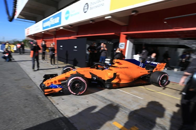 Fernando Alonso completed 93 laps despite his mechanics changing his engine during Fridays running
