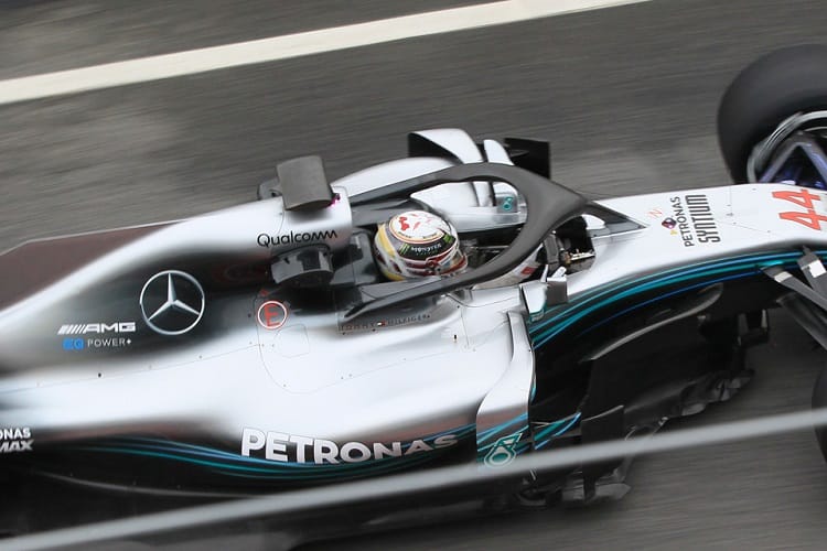 Lewis Hamilton was fastest on day four