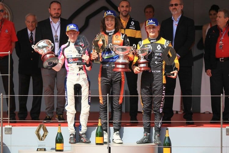 Alex Peroni, Charles Milesi, Victor Martins- FR 2.0 Eurocup Monaco Race 1 Podium