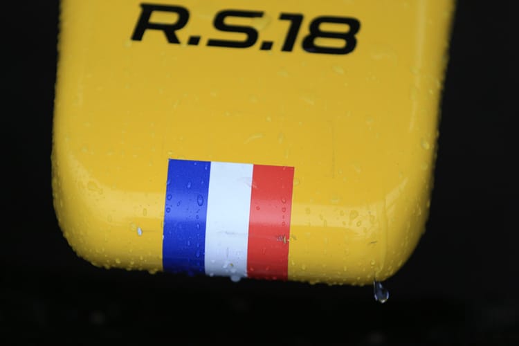 A Renault nose, complete with a little French flag at the tip