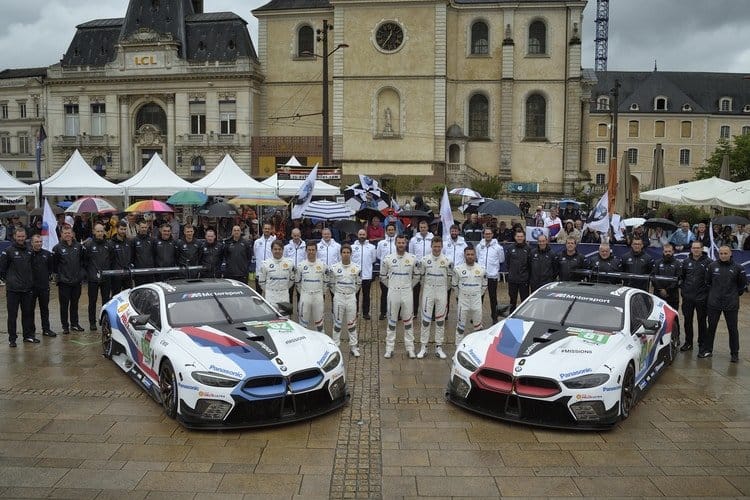BMW M8 GTE cars at Le Mans
