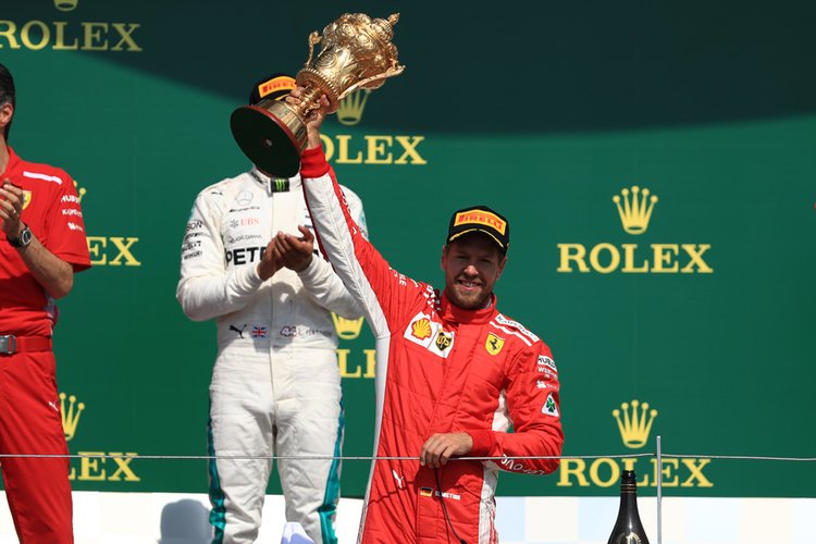 Sebastian Vettel - 2018 British Grand Prix podium