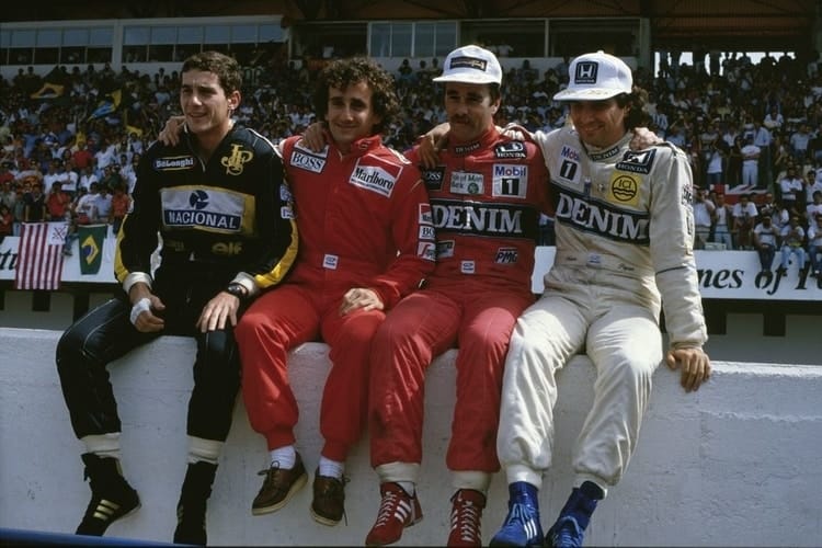 Senna Prost Mansell Piquet