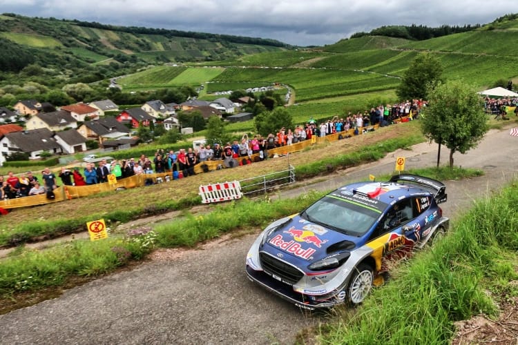 Sebastien Ogier (FRA) seen during the FIA World Rally Championship 2017 in Bostalsee, Germany on August 18, 2017