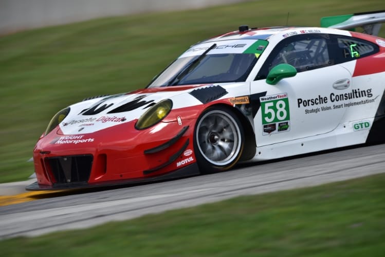 #58 Wright Motorsports Porsche 911 GT3 R, GTD: Patrick Long, Christina Nielsen
