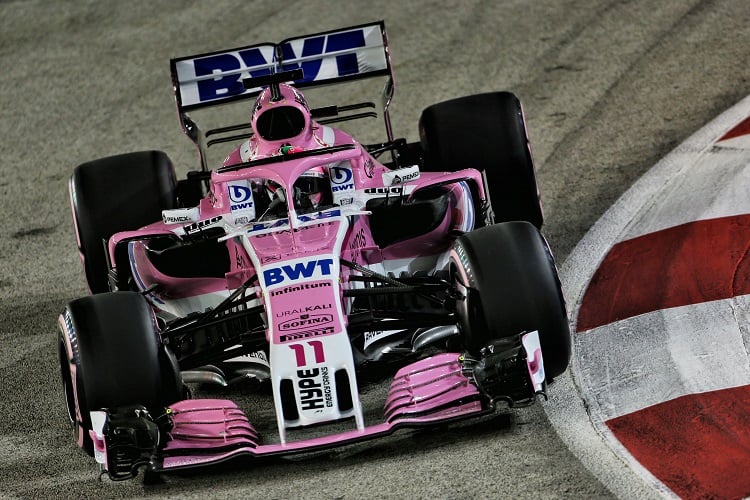 Sergio Pérez - Racing Point Force India F1 Team - Marina Bay Street Circuit