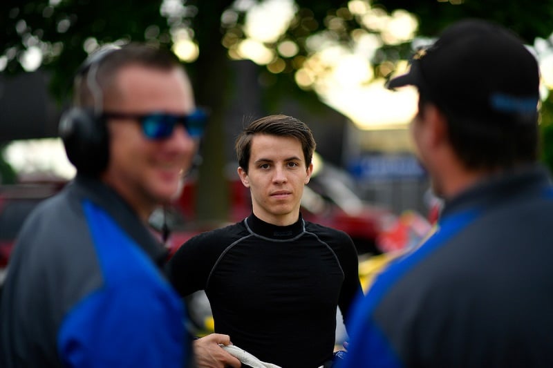 Matt McMurry (centre) - Spirit of Daytona Racing