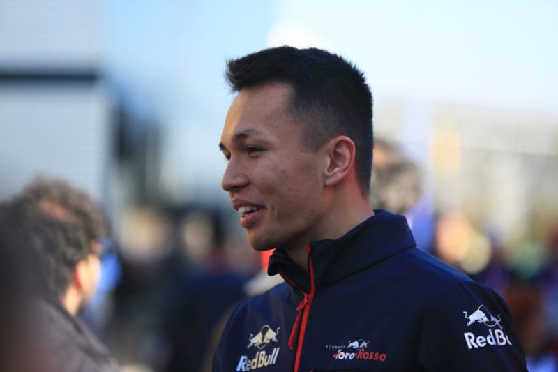 Alexander Albon - Red Bull Toro Rosso Honda at the Circuit de Barcelona-Catalunya during the second day of the first F1 2019 Pre-Season Test
