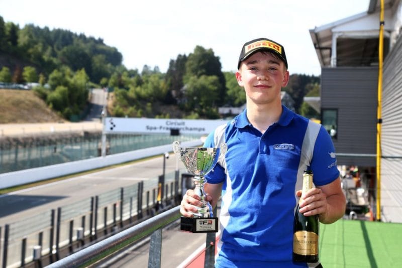Billy Monger - Carlin at the Circuit de Spa-Francorchamps during the 2018 BRDC British Formula 3 Championship