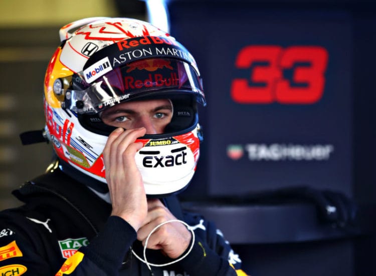 Max Verstappen - Aston Martin Red Bull Racing at the CIrcuit de Barcelona-Catalunya on the third day of the first pre-season test of the 2019 FIA Formula 1 World Championship.