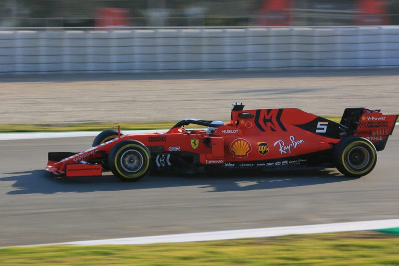 Sebastian Vettel - Scuderia Ferrari Mission Winnow at the Circuit de Barcelona-Catalunya during F1 2019 Pre-Season Testing: Test One, Day One