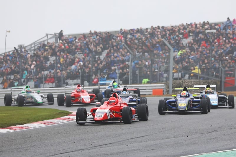 The F4 field at Brands Hatch.