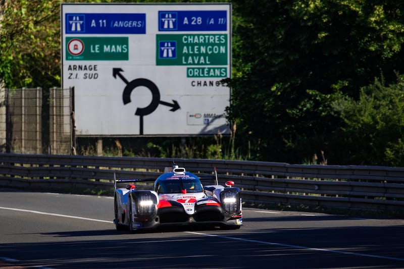 Toyota Gazoo Racing hold their advantage over the LMP1 Privateers for the 24 Hours of Le Mans