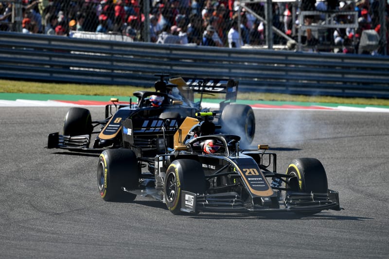 Kevin Magnussen & Romain Grosjean - Haas F1 Team in the 2019 Formula 1 United States Grand Prix - Circuit of the Americas - Race