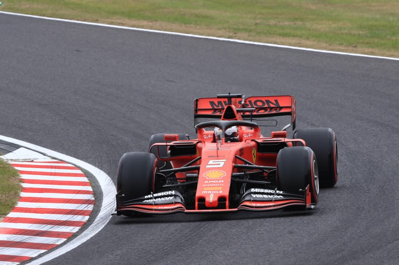 Sebastian Vettel - Scuderia Ferrari in the 2019 Formula 1 Japanese Grand Prix - Suzuka International Racing Course - Free Practice 1