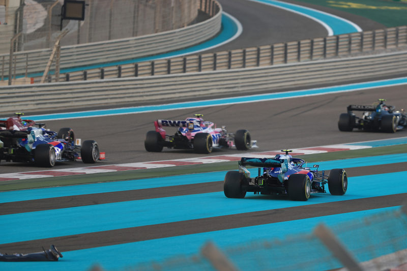 Pierre Gasly - Red Bull Toro Rosso Honda in the 2019 Formula 1 Abu Dhabi Grand Prix - Yas Marina Circuit - Race