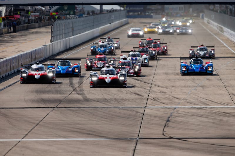 start of the 2019 1,000 Miles of Sebring