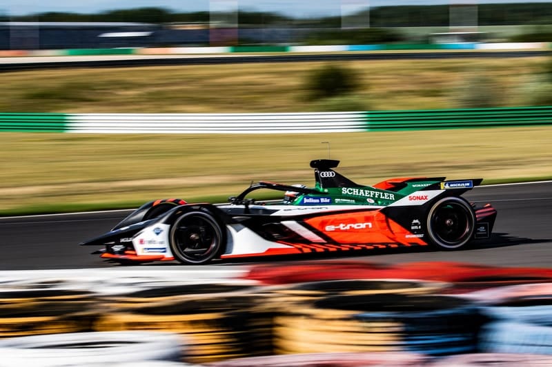 Rene Rast in first outing in Audi FE car
