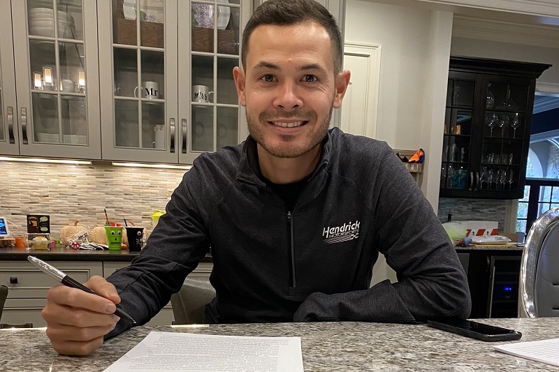 Kyle Larson joined Hendrick Motorsports