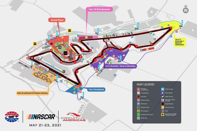 NASCAR at COTA to use full course The Checkered Flag