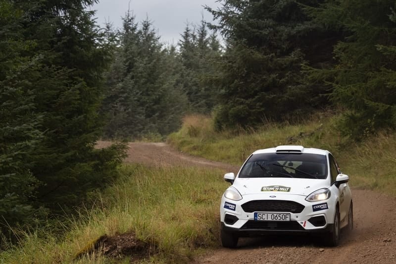 Elliot Payne competing at M-Sport Return to Rally
