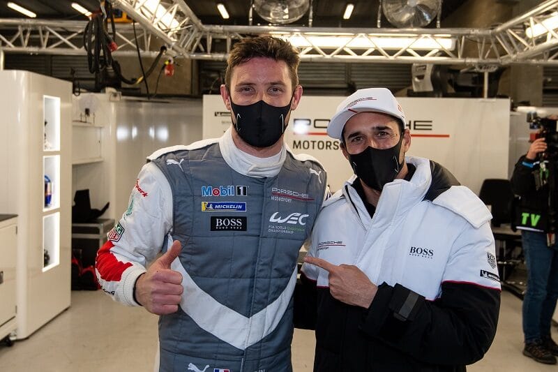 #92 Porsche GT Team 6 Hours of Monza pole sitters (left: Kevin Estre, right: Neel Jani)