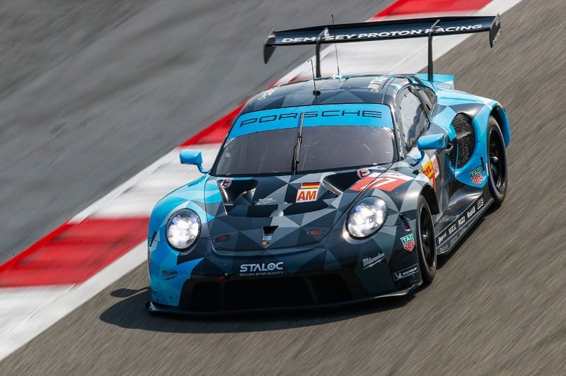 #77 Dempsey-Proton Racing GTE AM Porsche on track during the 2021 WEC season.