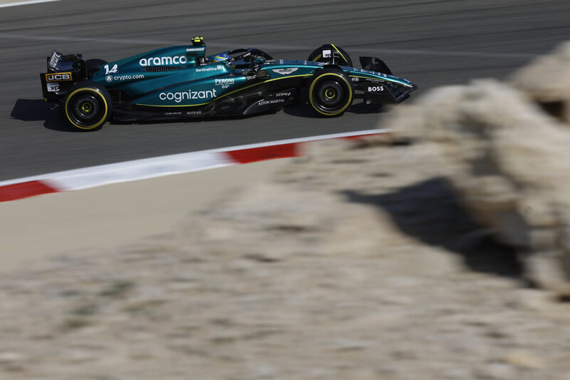Sergio Perez topped the first practice session of the season with Fernando Alonso yet again impressing in Bahrain.
