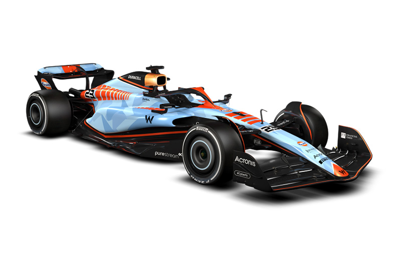 Gulf and Williams Racing reveal the fan-selected 'Bolder than Bold' livery for FW45 cars, promising an exhilarating spectacle at upcoming Grands Prix.