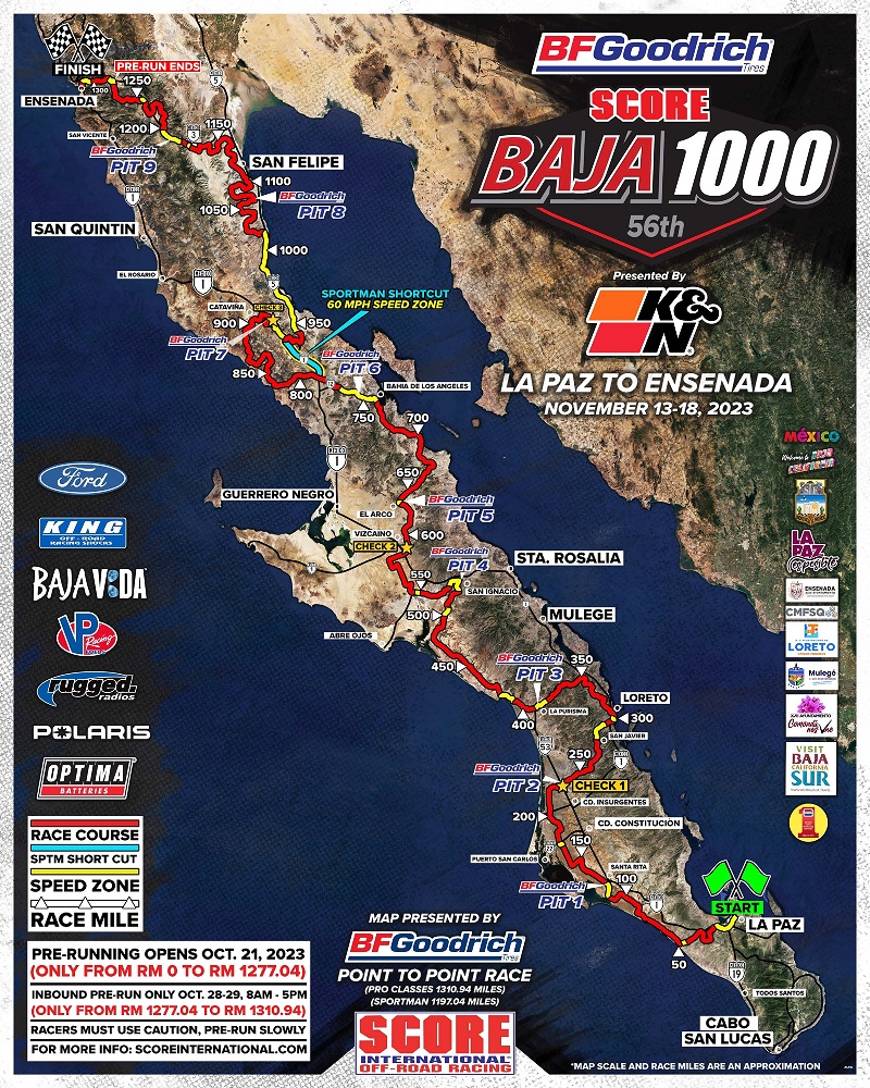 SCORE International: 2023 San Felipe 250- Full Entry List and Race